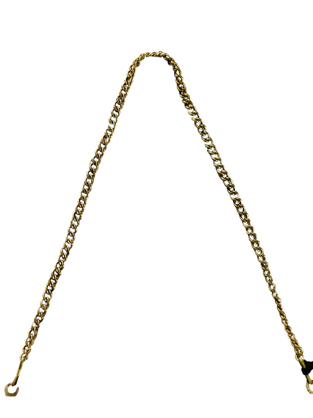 Pappagallo Vintage 70s Brown Leather Clutch with Gold Chain - Picture 8 of 14